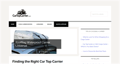 Desktop Screenshot of cartopcarrier.com