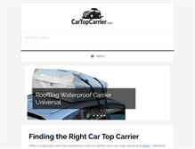 Tablet Screenshot of cartopcarrier.com